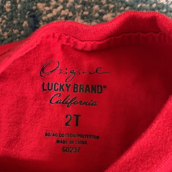2T Lucky, Long Sleeve Shirt, Red - Picture 3 of 6